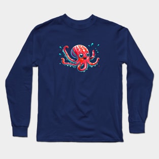 Cute red octopi Long Sleeve T-Shirt